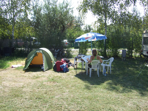 Erste Nacht im Zelt, es war angenehm