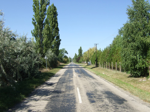 Es ist total heiß, stellenweise ist der Asphalt weich